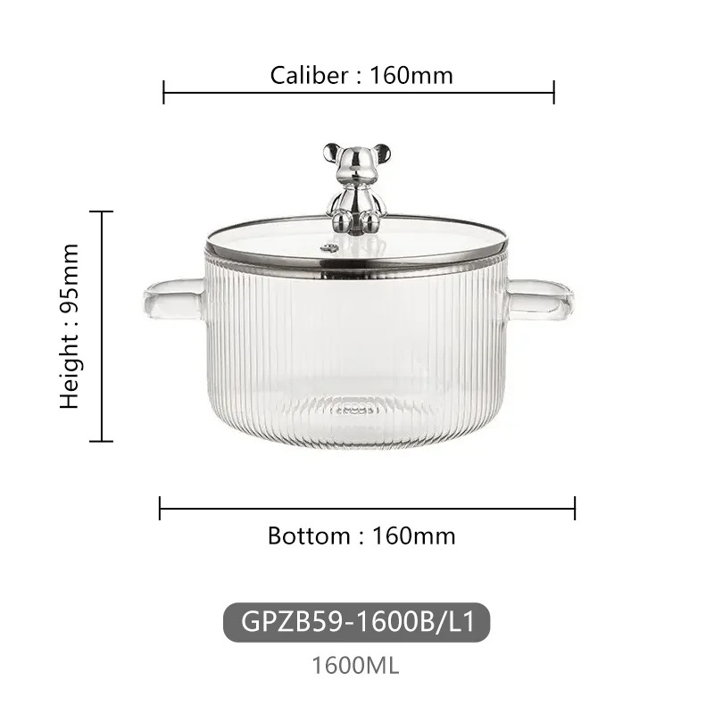 Hot Cooking Pot Silver Bear 2 Liter