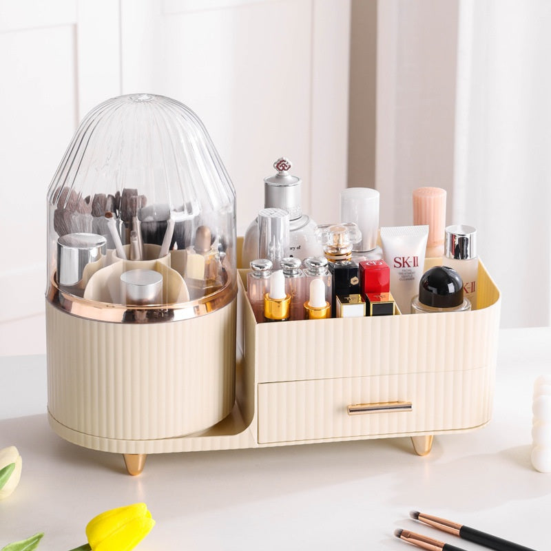 Luxury Cosmetic Organizer with Makeup Brush Holder