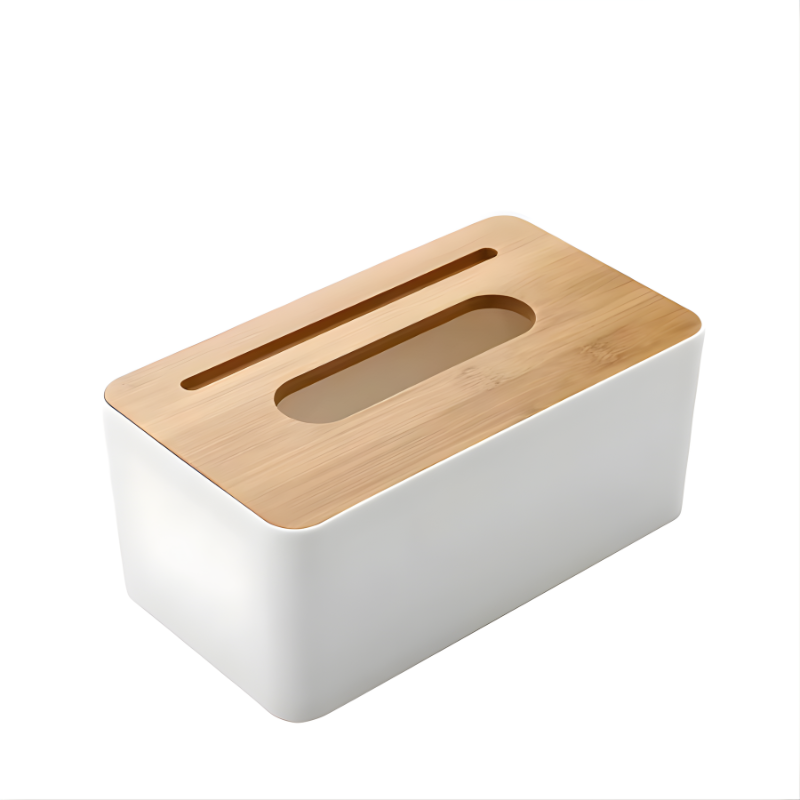 Wooden Tissue Box with Mobile Holder