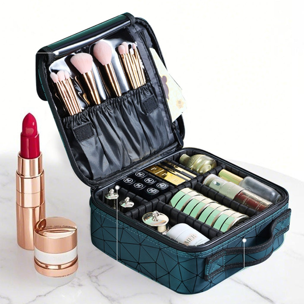 Diamond Cut Makeup Cosmetic Bag
