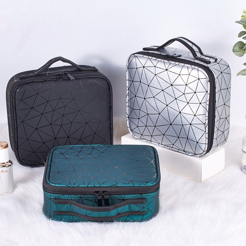 Diamond Cut Makeup Cosmetic Bag
