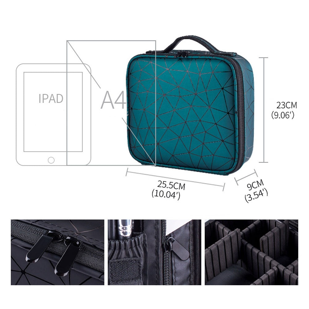 Diamond Cut Makeup Cosmetic Bag