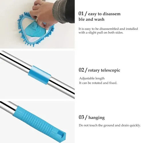 Microfiber Telescopic Triangle Mop