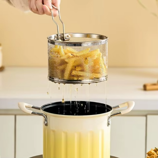 Deep Fryer Pot with Frying Basket