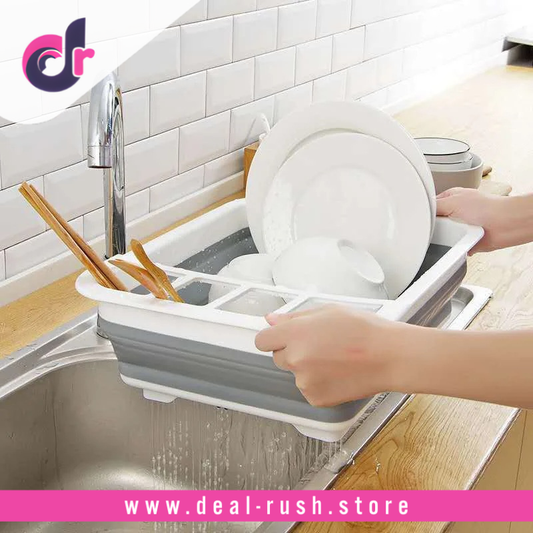 Portable Carbon Steel Dish Drainer Basket