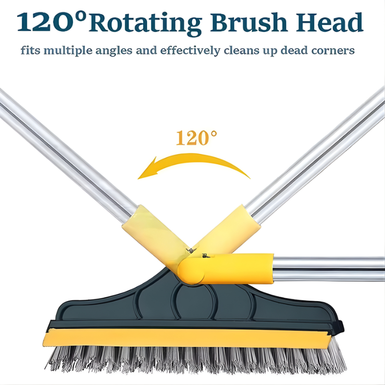 3 in 1 Cleaning Scrub Brush with Long Handle