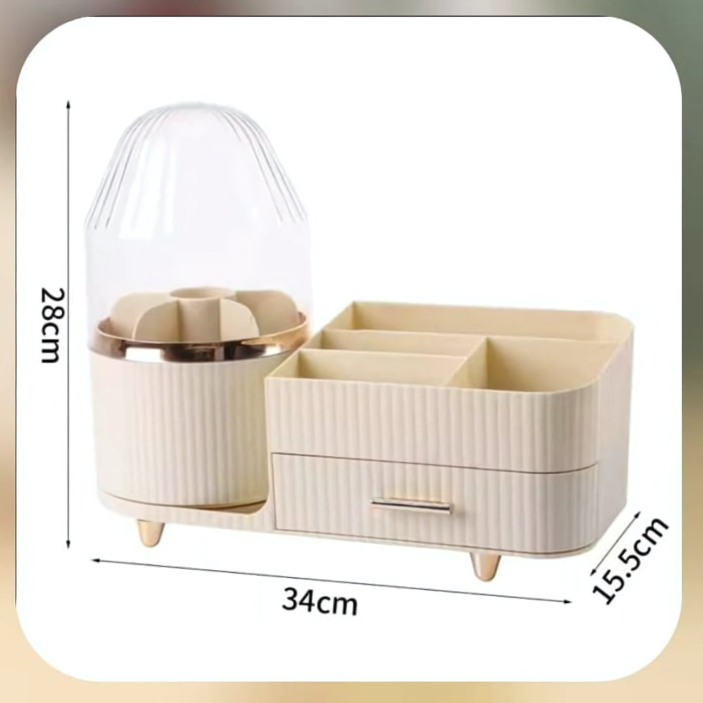 Luxury Cosmetic Organizer with Makeup Brush Holder