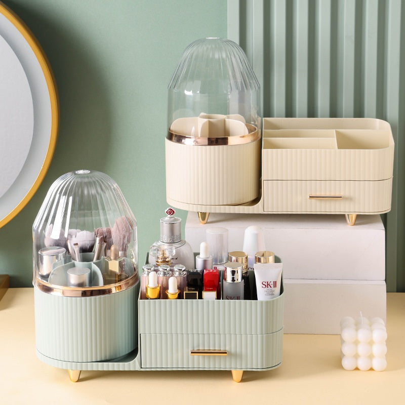 Luxury Cosmetic Organizer with Makeup Brush Holder