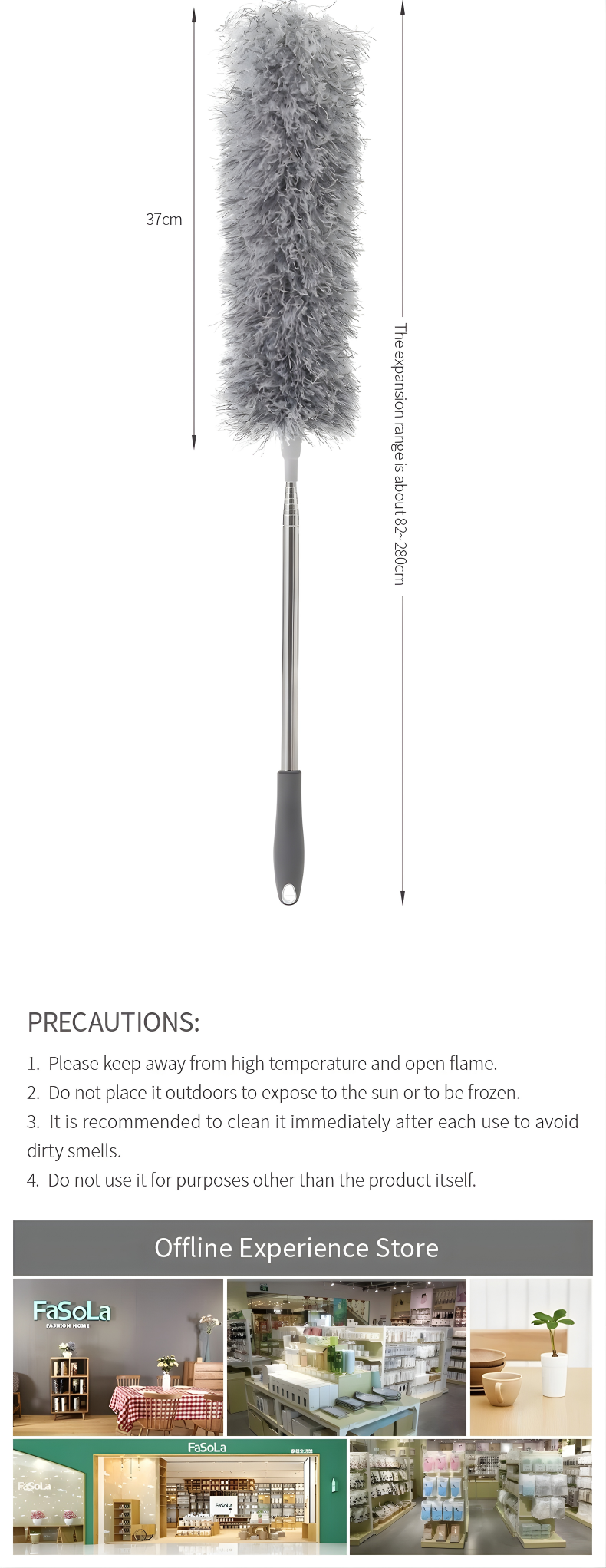 Extendable Microfiber Feather Duster