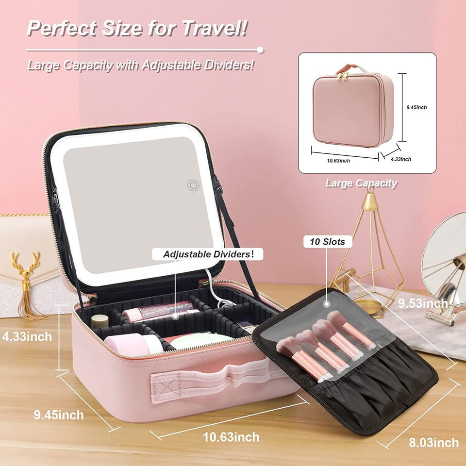 Professional Portable Smart LED Cosmetic Makeup Organizer