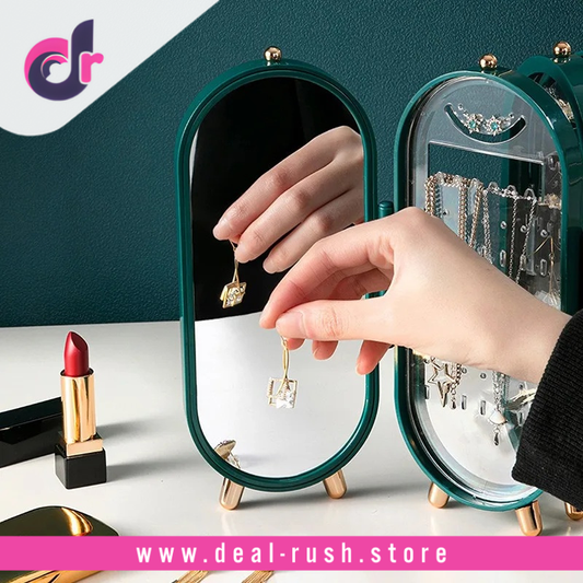 Foldable Jewelry Organizer with Mirror