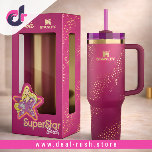 Stanley x Barbie™ ’70s Superstar Quencher 40oz Insulated Tumbler with Handle